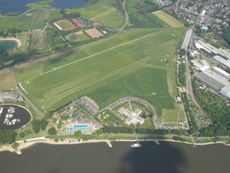 Landeplatz Wesel direkt am Rhein