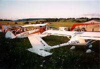 UL-Platz La Vrine, n�rdlich Pontarlier, mit UL-Schule und Restaurant am Platz, Pr�dikat empfehlenswert (auch im Internet vertreten)