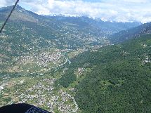 Aostatal mit dem UL-Gel�nde Chatelair