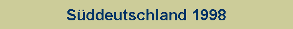 S�ddeutschland 1998